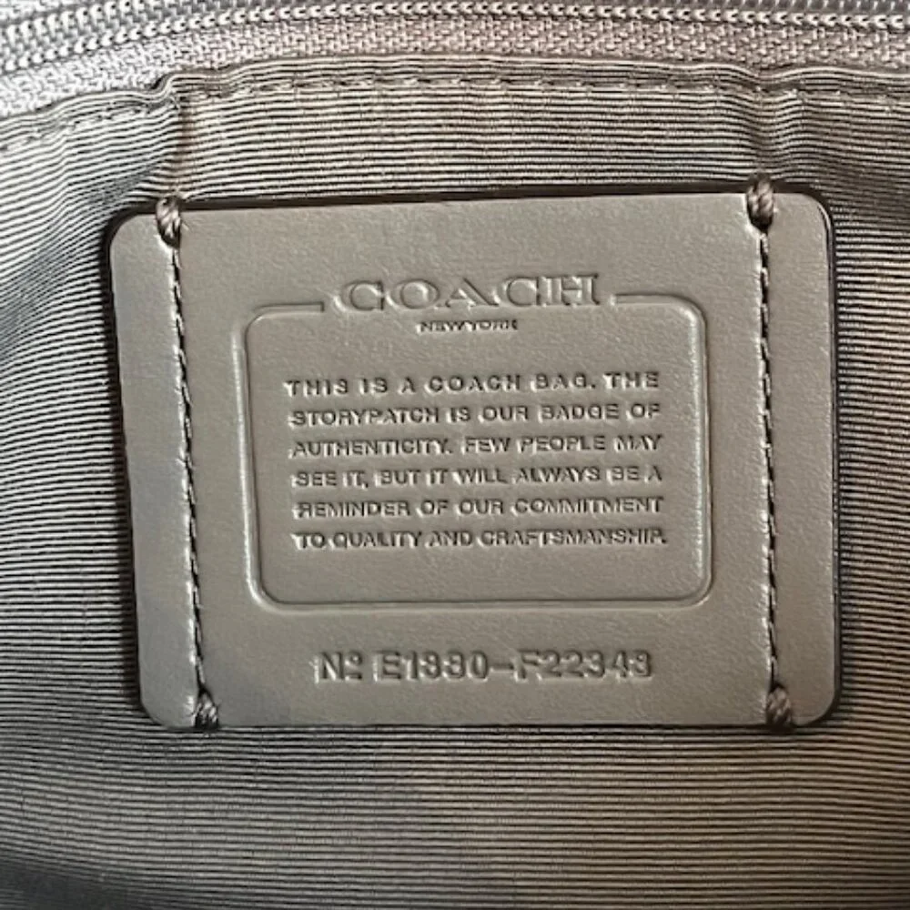 COACH | New York Faye Suede and Gray Leather Crossbody Shoulder Bag-EUC - Picture 4 of 16